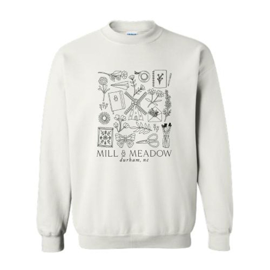 Apparel And Accessories Elyse Breanne | M&M Illustrations White Sweatshirt