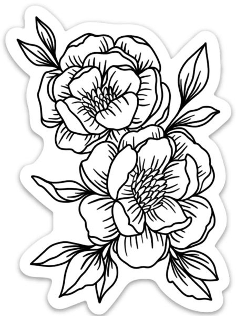 Stickers Elyse Breanne Florals | Waterproof Vinyl Stickers, 4X3"