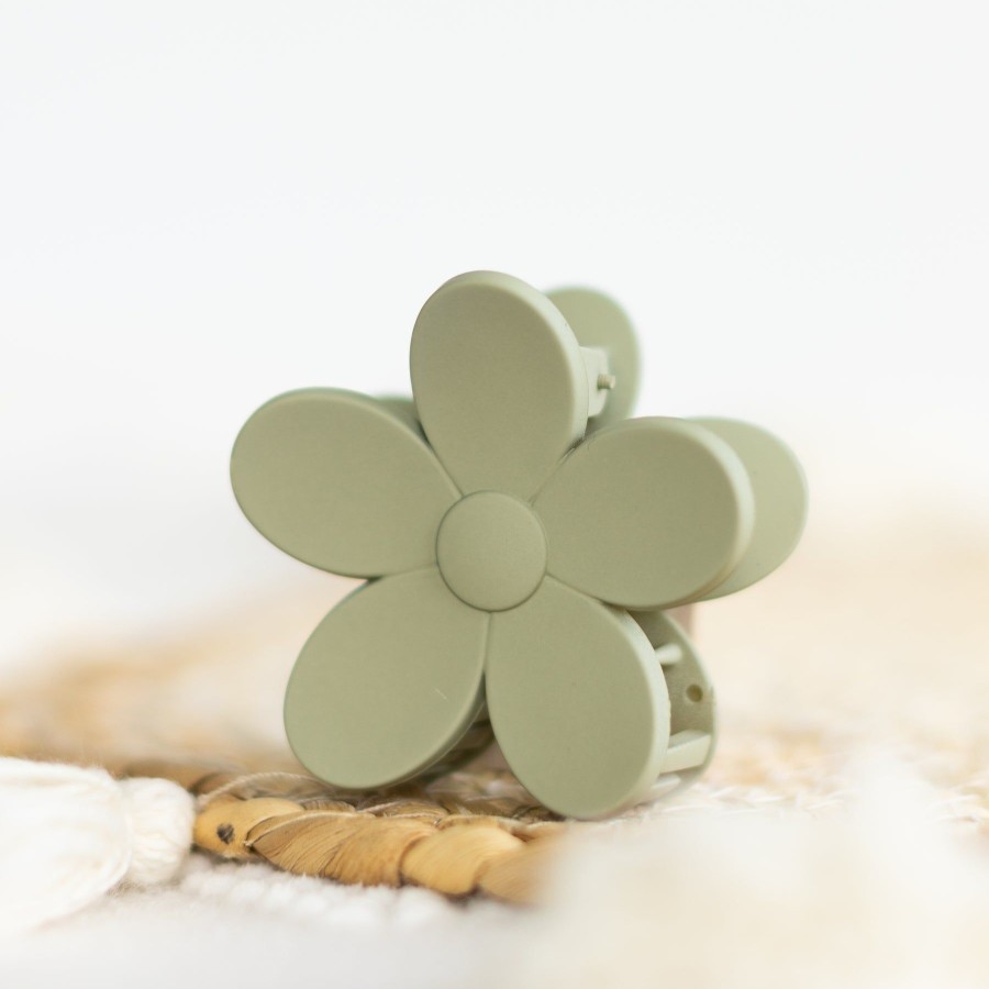 Apparel And Accessories Elyse Breanne | Small Sage Flower Claw Clip