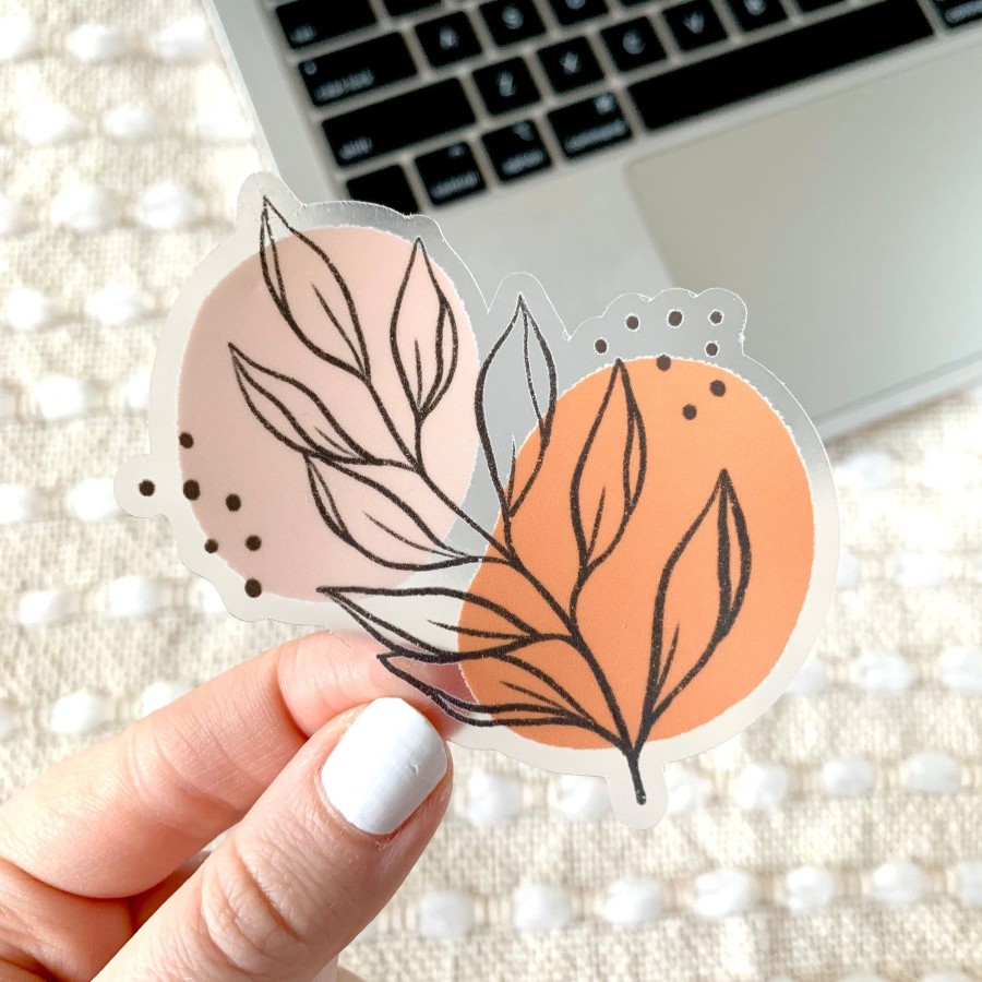 Stickers Elyse Breanne Plants | Clear Waterproof Vinyl Sticker, 3X2.25"