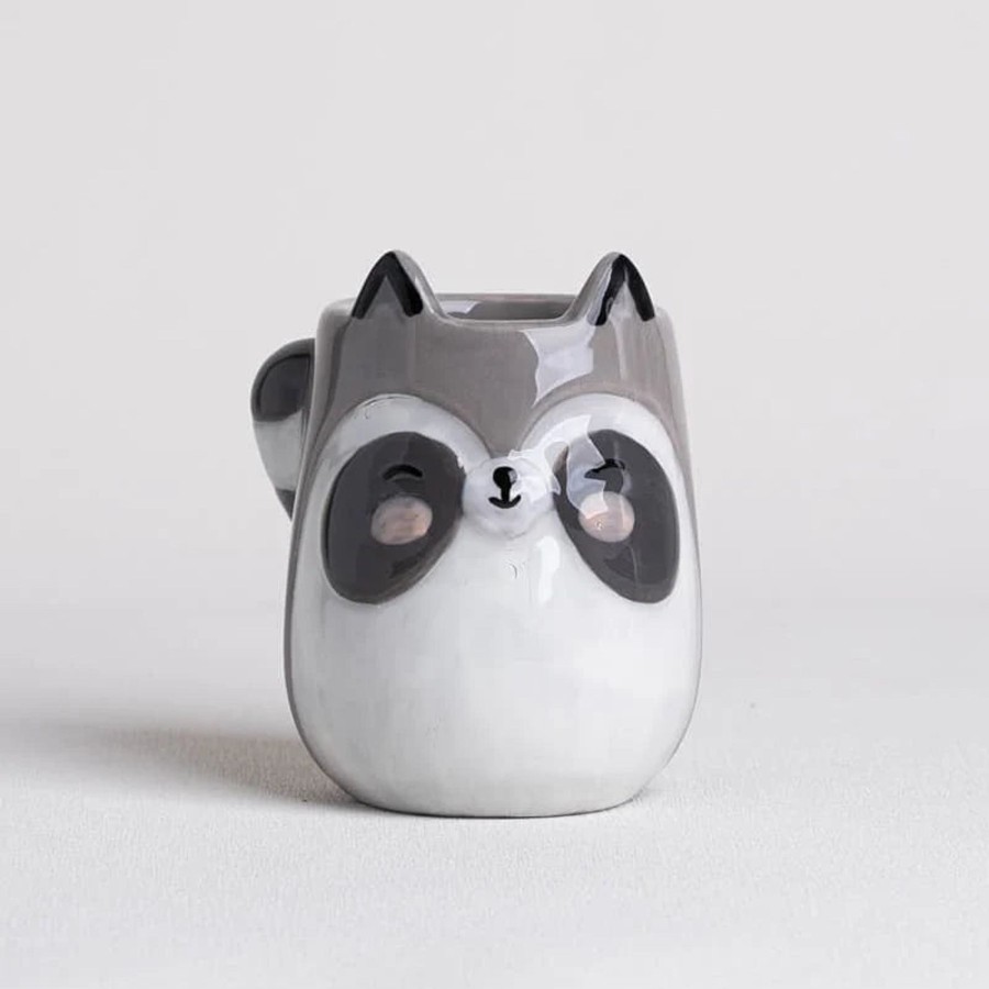 Home And Garden Elyse Breanne | Apa La Papa Ceramic Animal Planter-Raccoon