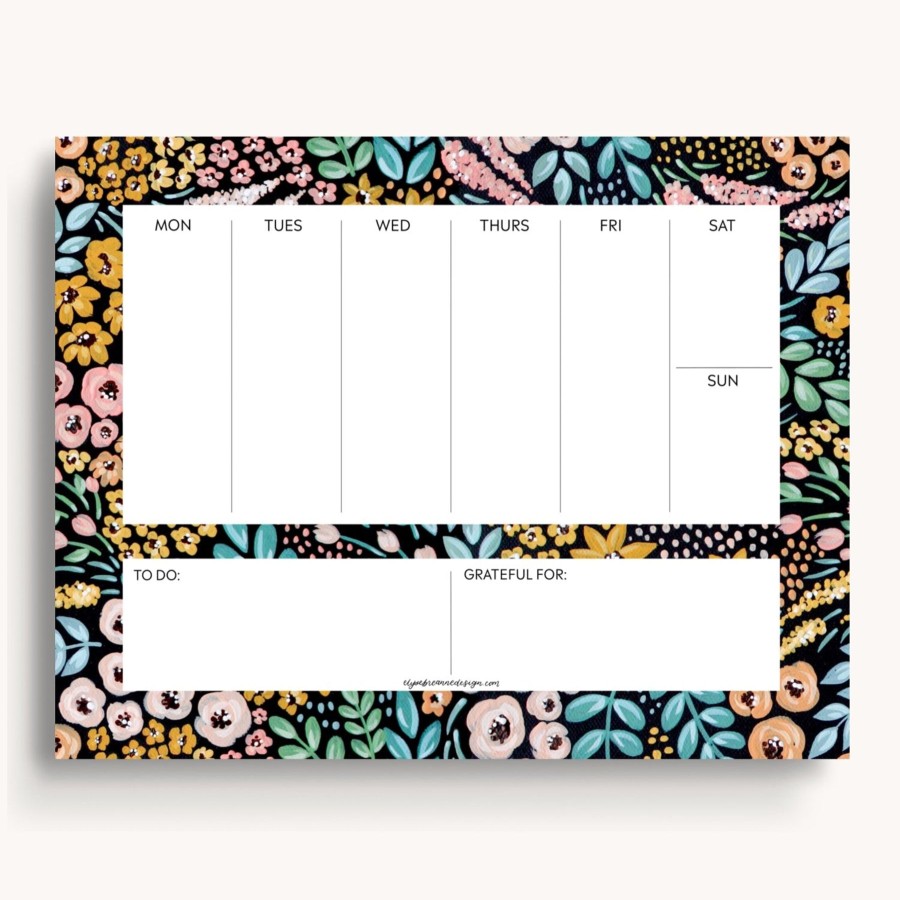 Stationery Elyse Breanne Planners | Weekly Planner Notepad, 8.5X11"