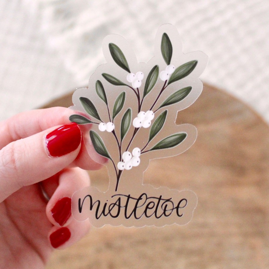 Stickers Elyse Breanne Plants | Clear Waterproof Vinyl Sticker, 3X2.25"