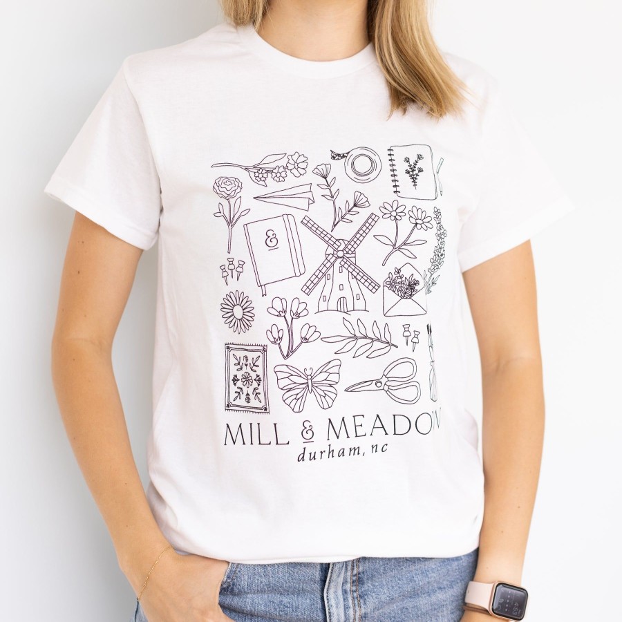 Apparel And Accessories Elyse Breanne | M&M Illustrations White T-Shirt