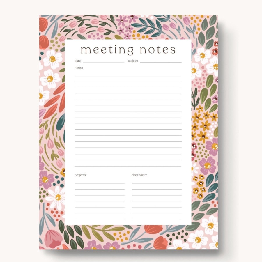 Stationery Elyse Breanne Cards & Paper | Meeting Notes Notepad, 11X8.5"