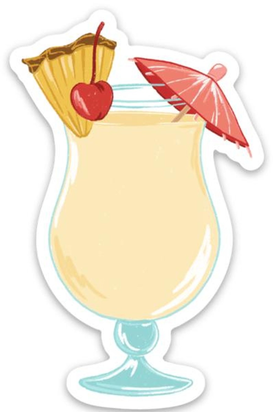 Stickers Elyse Breanne Coffee & Food | Waterproof Vinyl Sticker, 3X1.75"