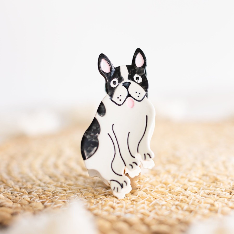 Accessories Elyse Breanne Hair Accessories | Boston Terrier Dog Claw Clip