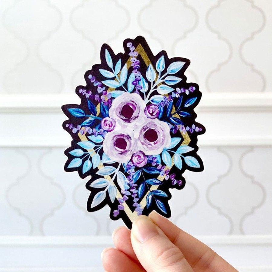 Stickers Elyse Breanne Florals | Waterproof Vinyl Sticker, 4X3.25"