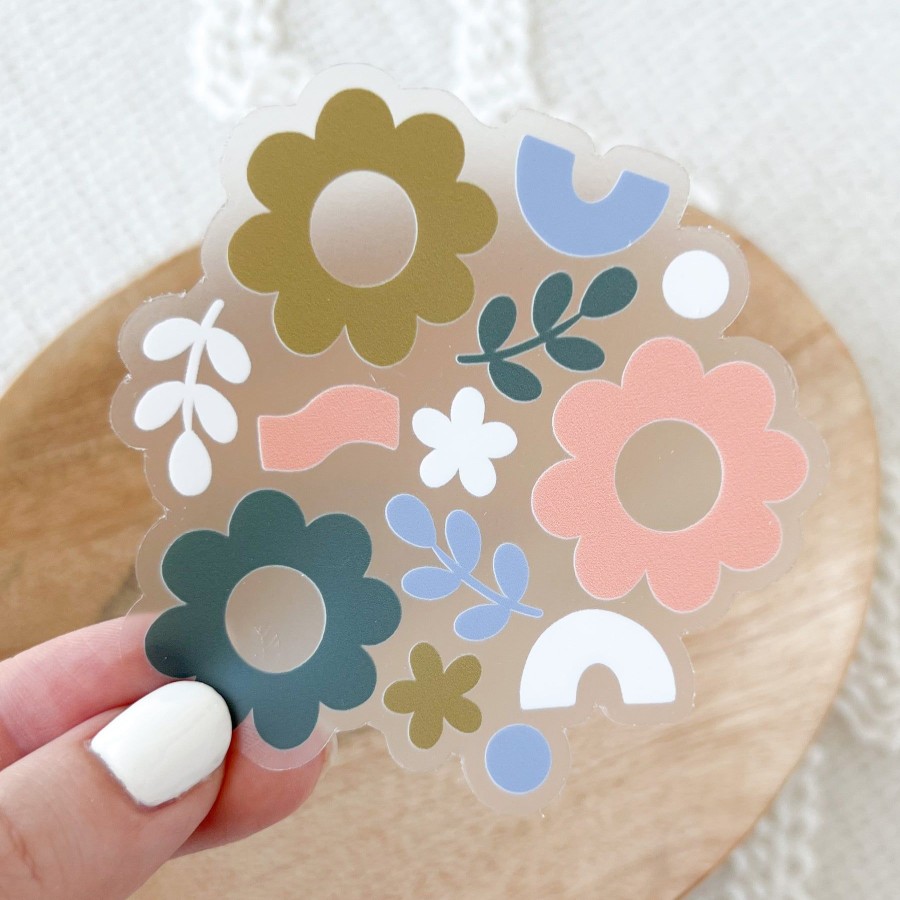 Stickers Elyse Breanne Florals | Waterproof Vinyl Sticker, 3X3"