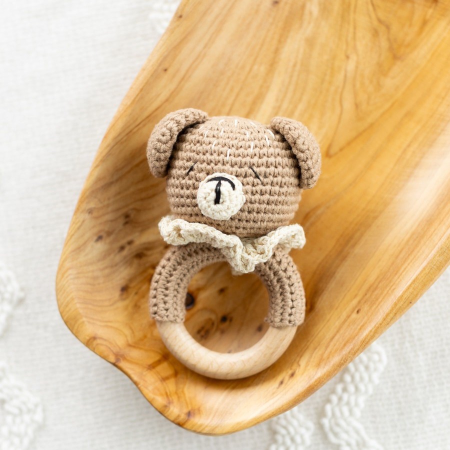 Baby Elyse Breanne | Brown Bear Crochet Rattle