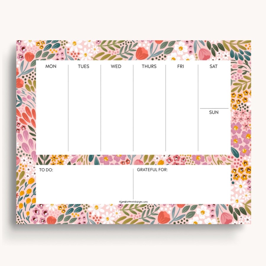 Stationery Elyse Breanne Cards & Paper | Weekly Planner Notepad, 8.5X11"