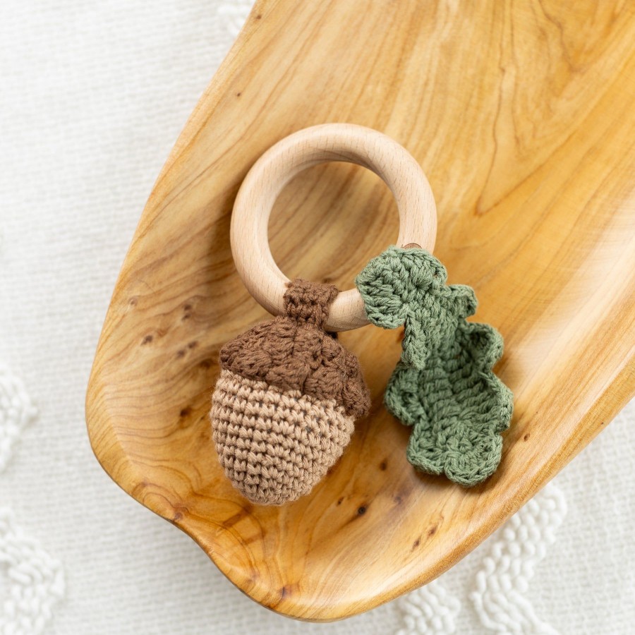 Baby Elyse Breanne | Acorn Crochet Rattle