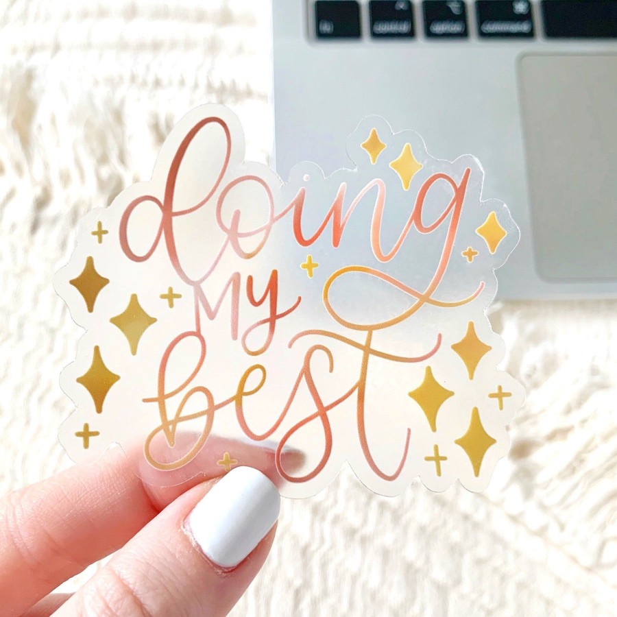 Stickers Elyse Breanne Quotes | Clear Waterproof Vinyl Sticker, 3X2.5"