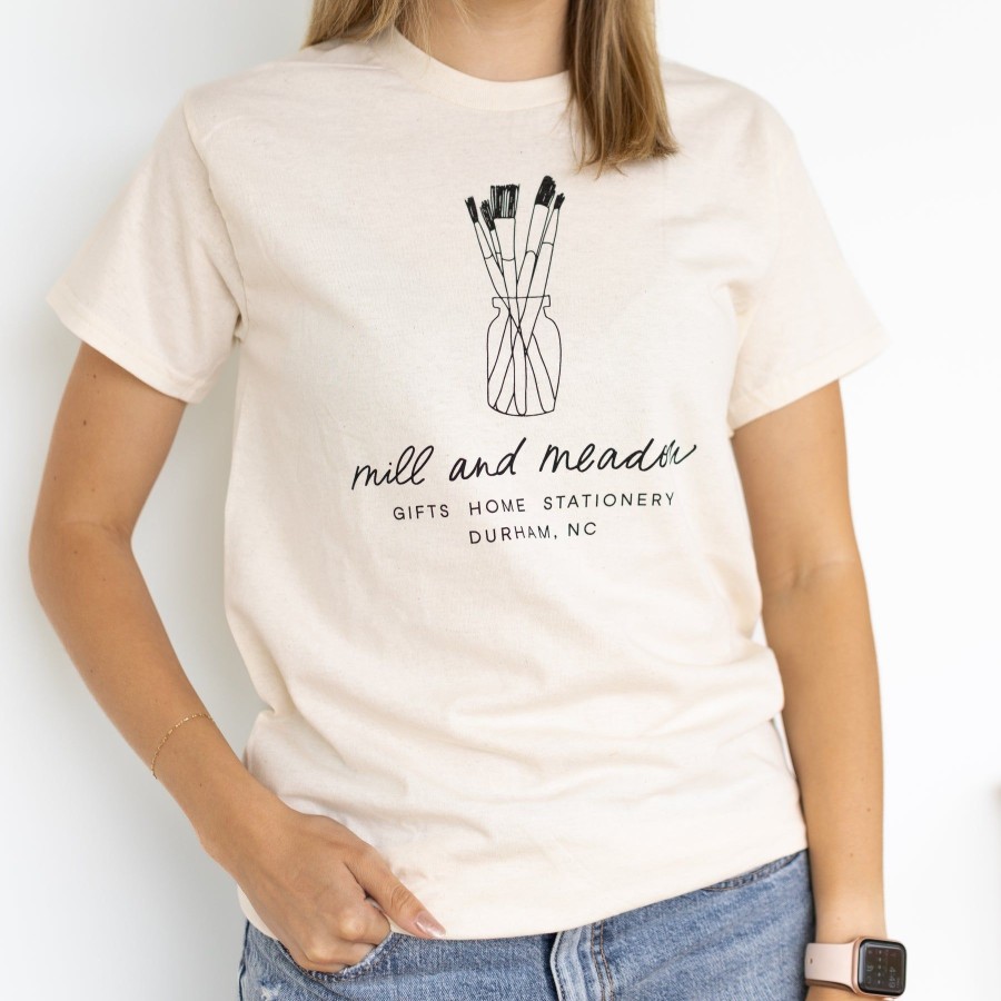 Apparel And Accessories Elyse Breanne | Ivory Paintbrush M&M T-Shirt