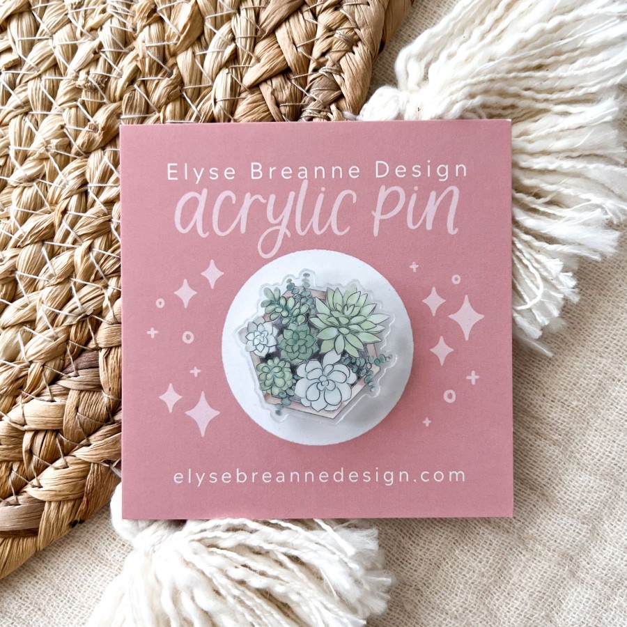 Accessories Elyse Breanne Keychains & Pins | Acrylic Pin, 1X1"