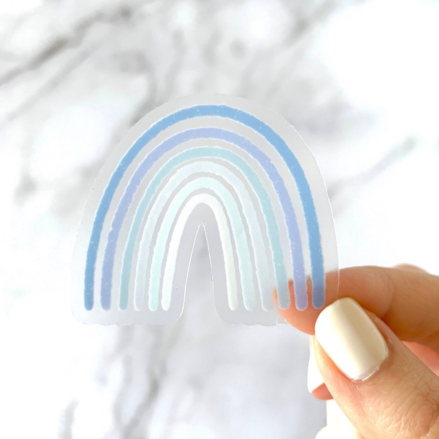 Stickers Elyse Breanne Rainbows | Clear Waterproof Vinyl Sticker, 2.5X2.5"