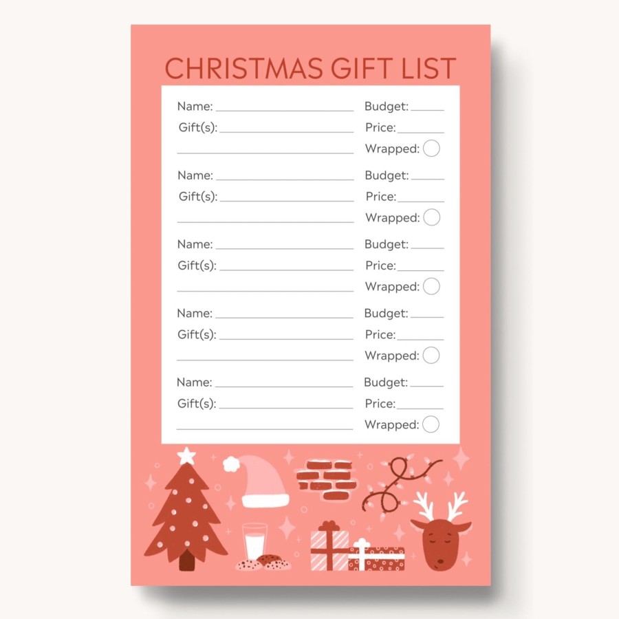 Stationery Elyse Breanne Cards & Paper | Gift List Notepad