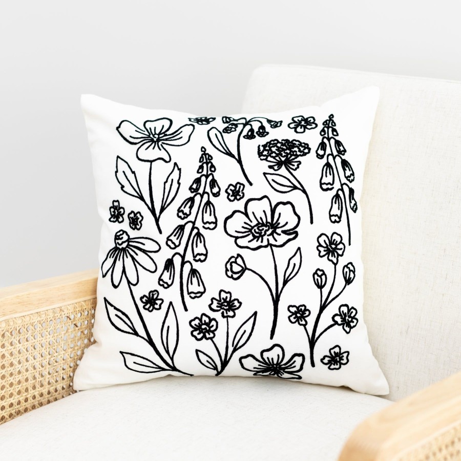 Home & Living Elyse Breanne Home Goods | Embroidered Throw Pillow