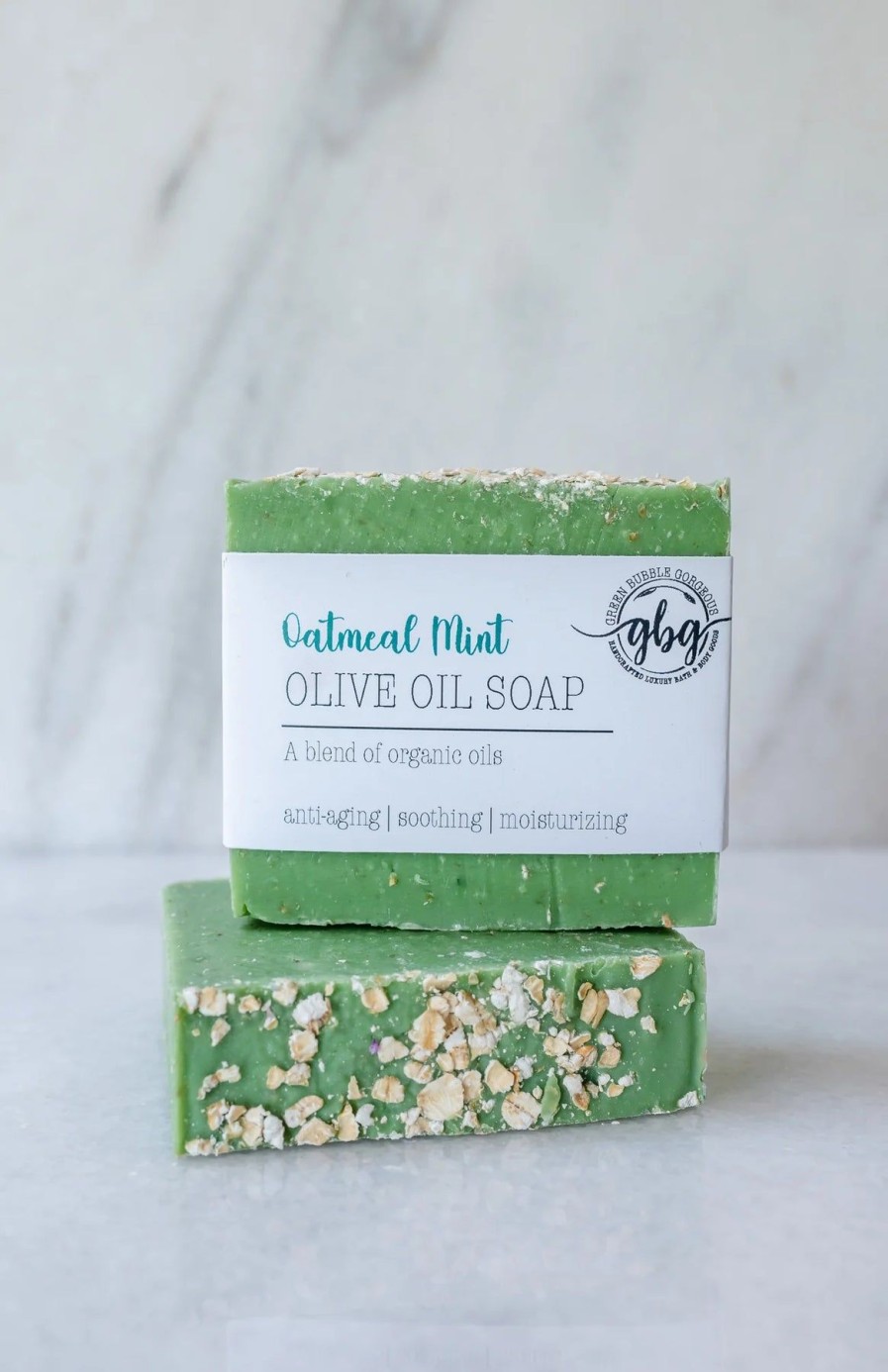 Bath And Beauty Elyse Breanne | Oatmeal Mint Olive Oil Soap