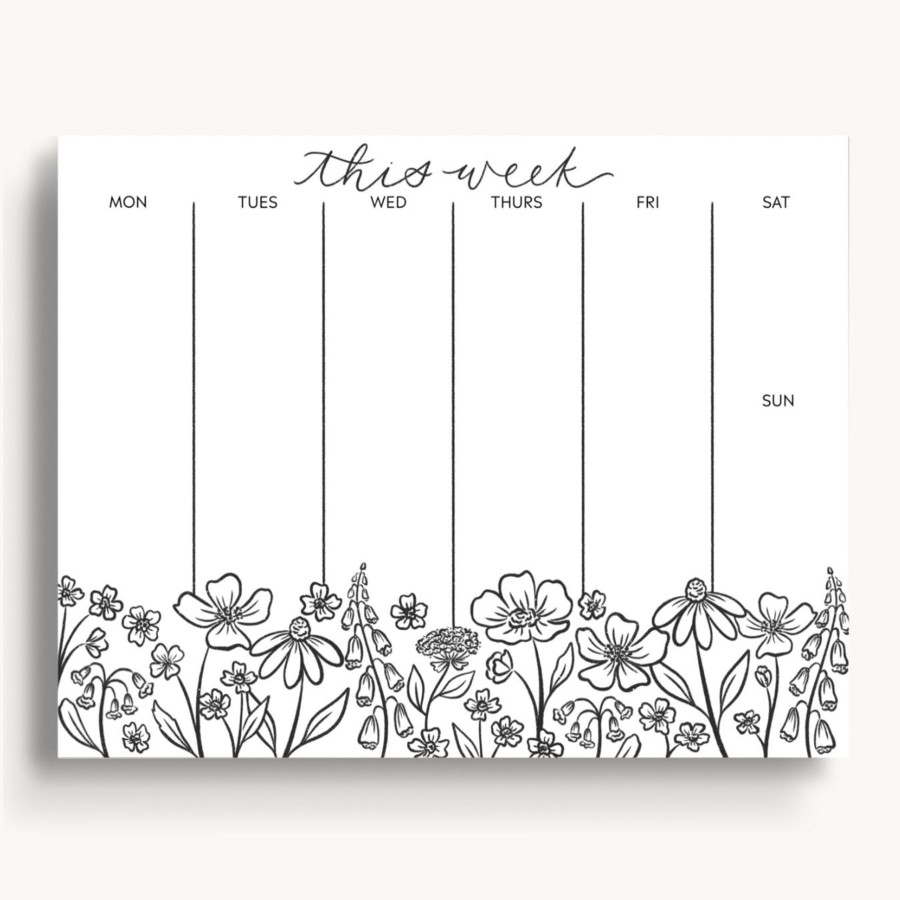 Stationery Elyse Breanne Cards & Paper | Weekly Planner Notepad, 8.5X11"