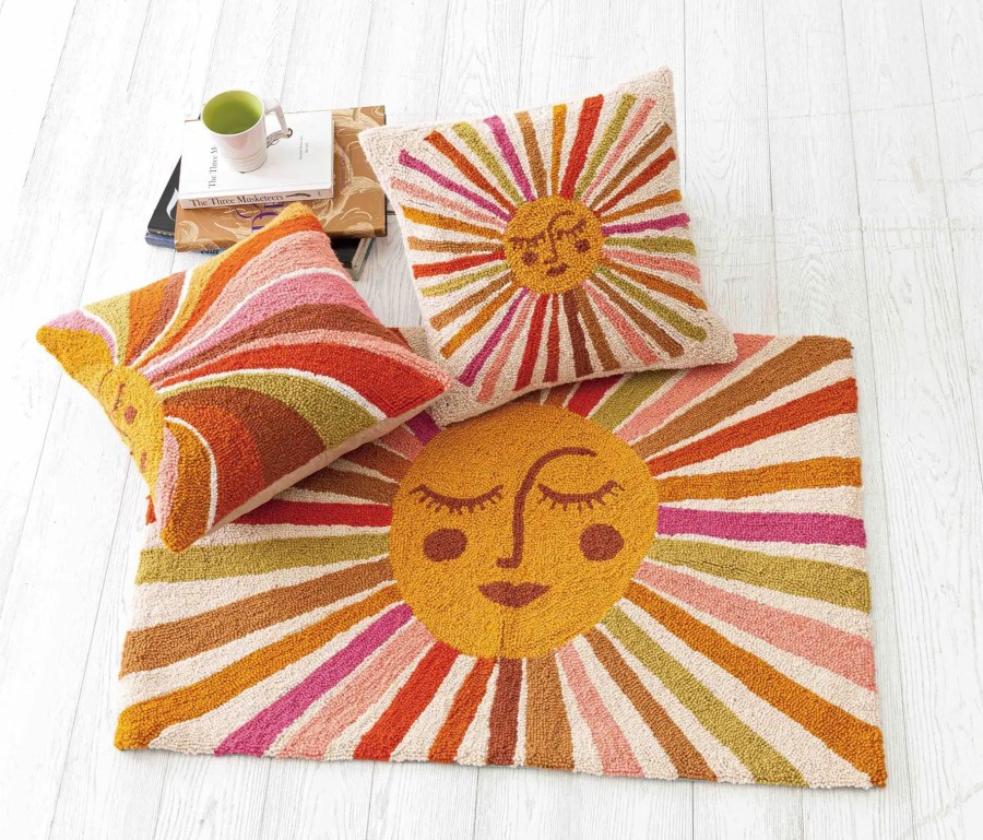 Home And Garden Elyse Breanne | Retro Ochre Sunshine Pillow