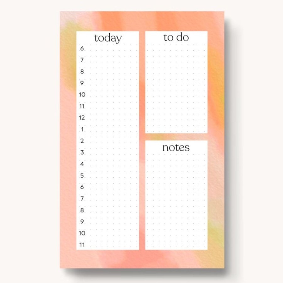 Stationery Elyse Breanne Cards & Paper | Hourly Daily Planner Notepad, 8.5X5.5"