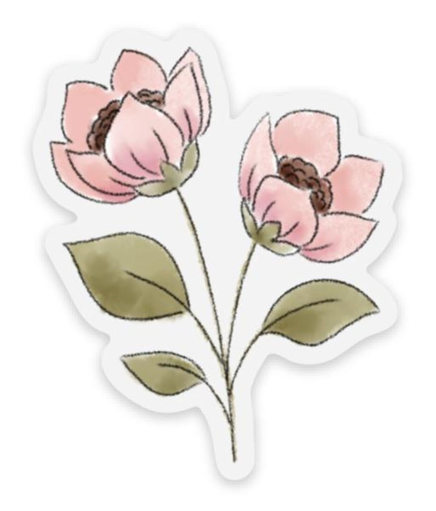 Stickers Elyse Breanne Florals | Clear Waterproof Vinyl Sticker, 2.25X2"