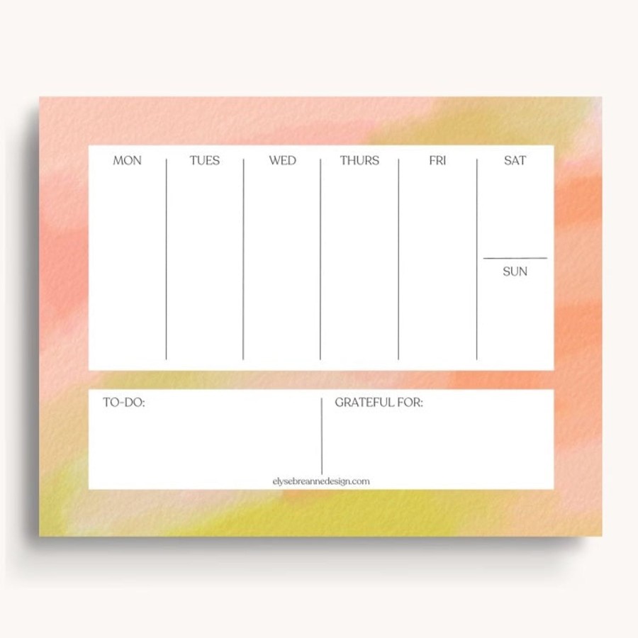 Stationery Elyse Breanne Planners | Weekly Planner Notepad, 8.5X11"