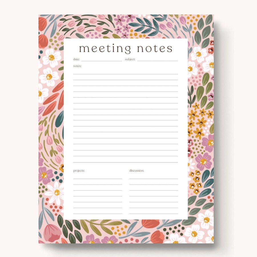 Stationery Elyse Breanne Cards & Paper | Meeting Notes Notepad, 11X8.5"