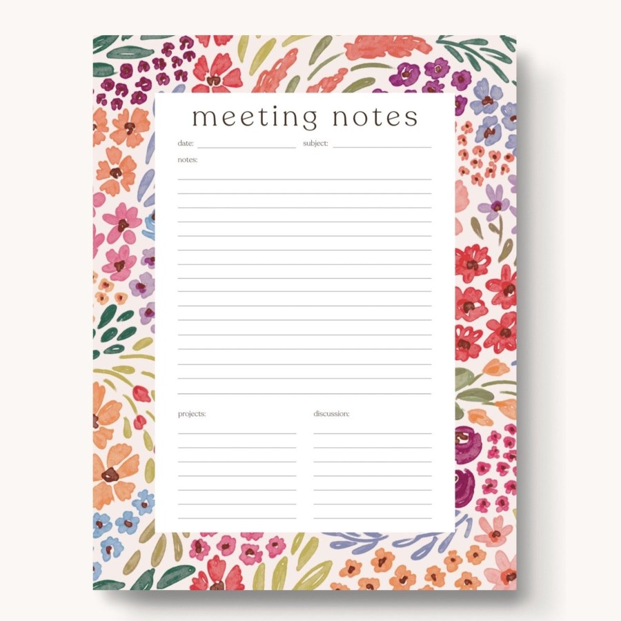 Stationery Elyse Breanne Cards & Paper | Meeting Notes Notepad, 11X8.5"