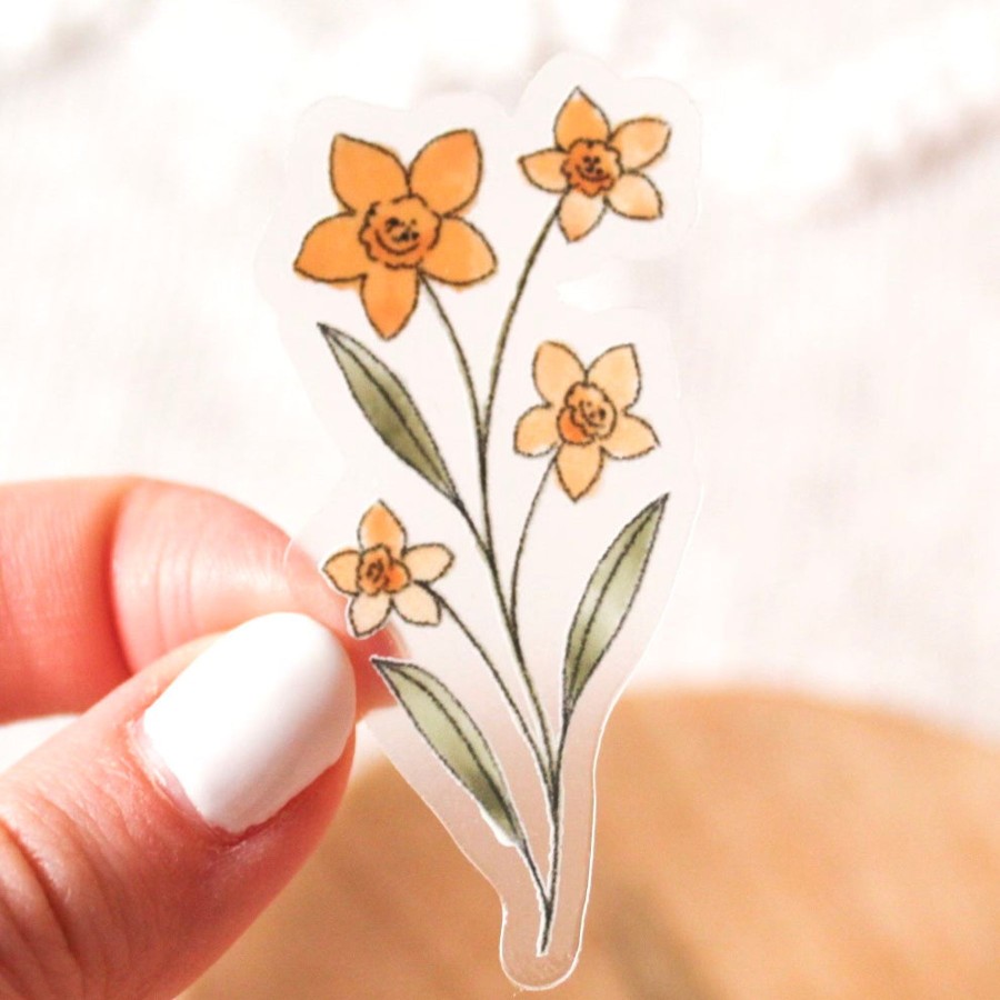 Stickers Elyse Breanne Florals | Clear Waterproof Vinyl Sticker, 2.5X1.25"