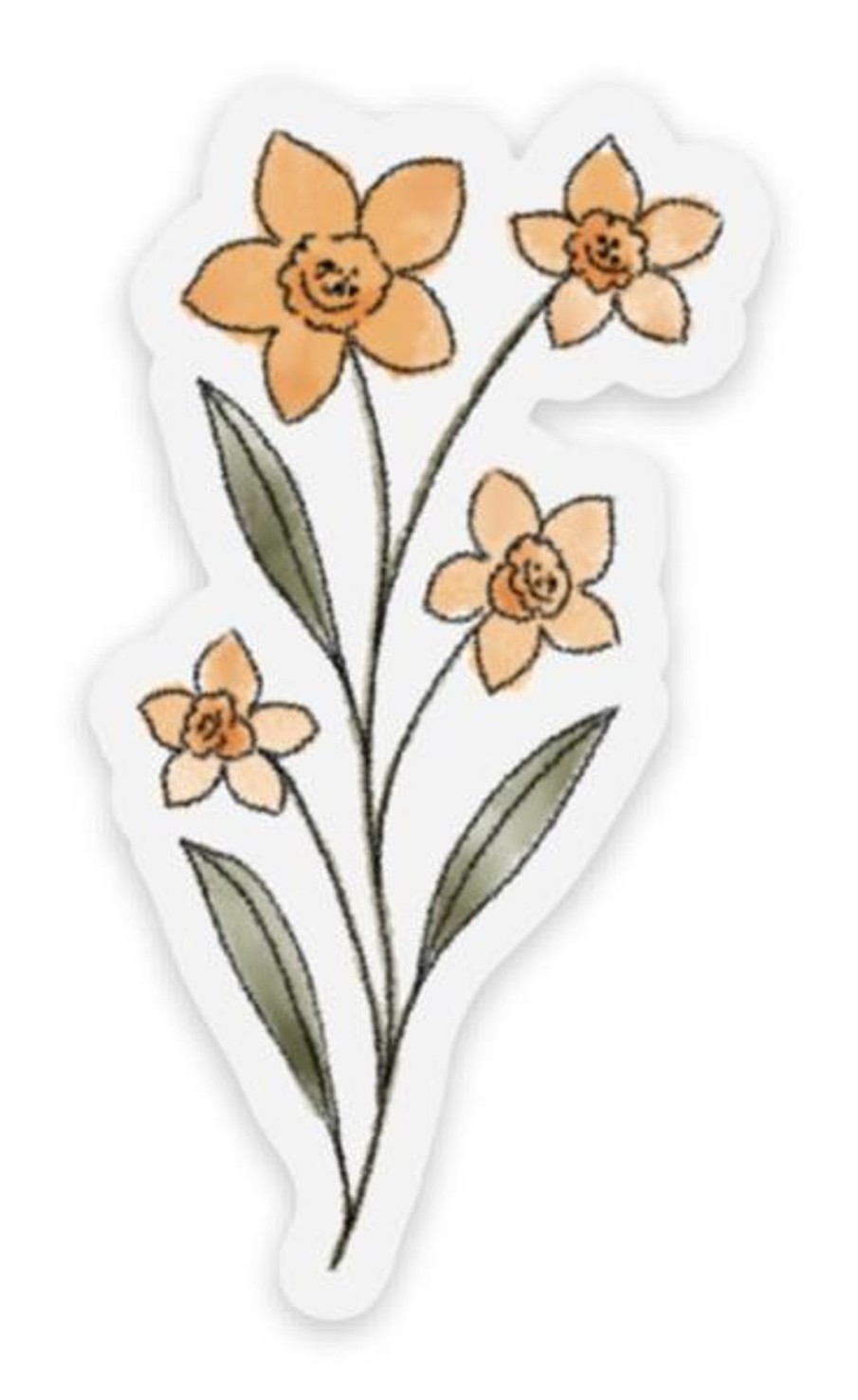 Stickers Elyse Breanne Florals | Clear Waterproof Vinyl Sticker, 2.5X1.25"