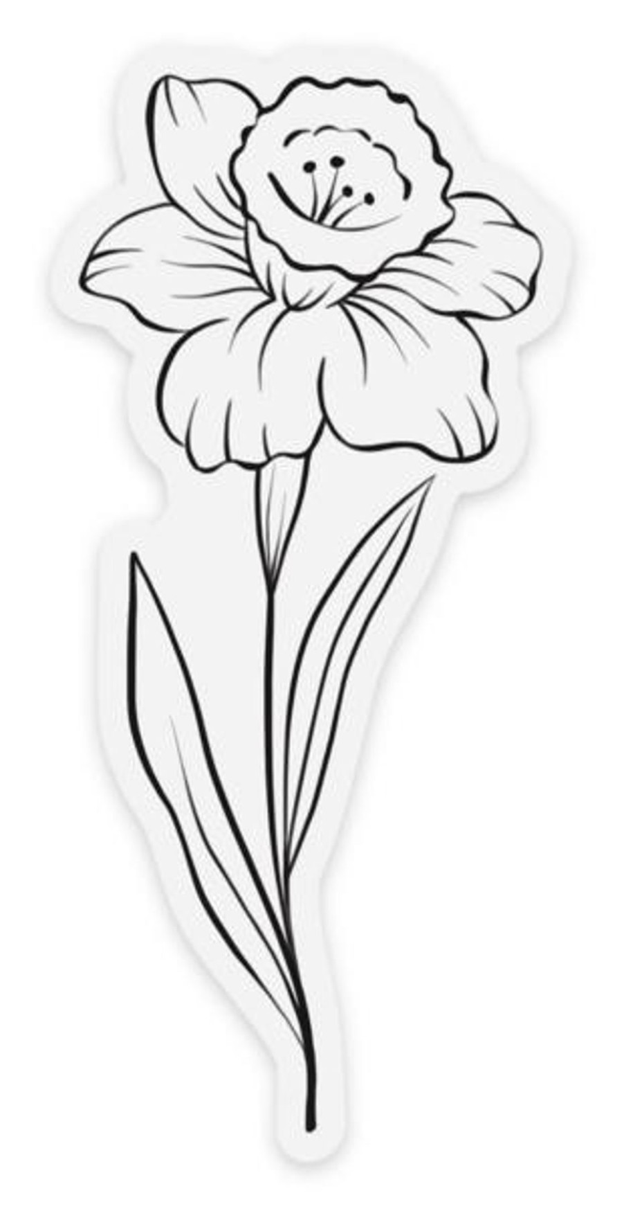 Stickers Elyse Breanne Florals | Clear Waterproof Vinyl Sticker, 1.6X3.5"