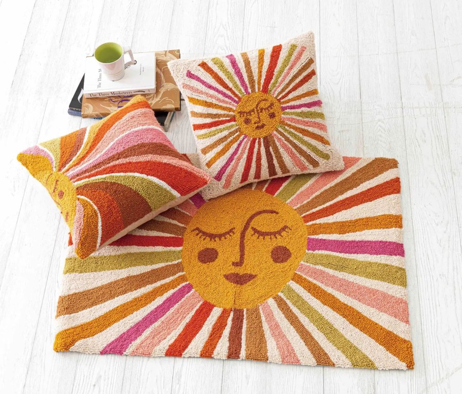 Home & Living Elyse Breanne Home Goods | Retro Ochre Sunshine Pillow