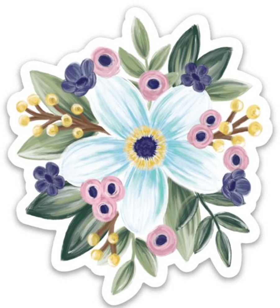 Stickers Elyse Breanne Florals | Waterproof Vinyl Sticker, 3X3"