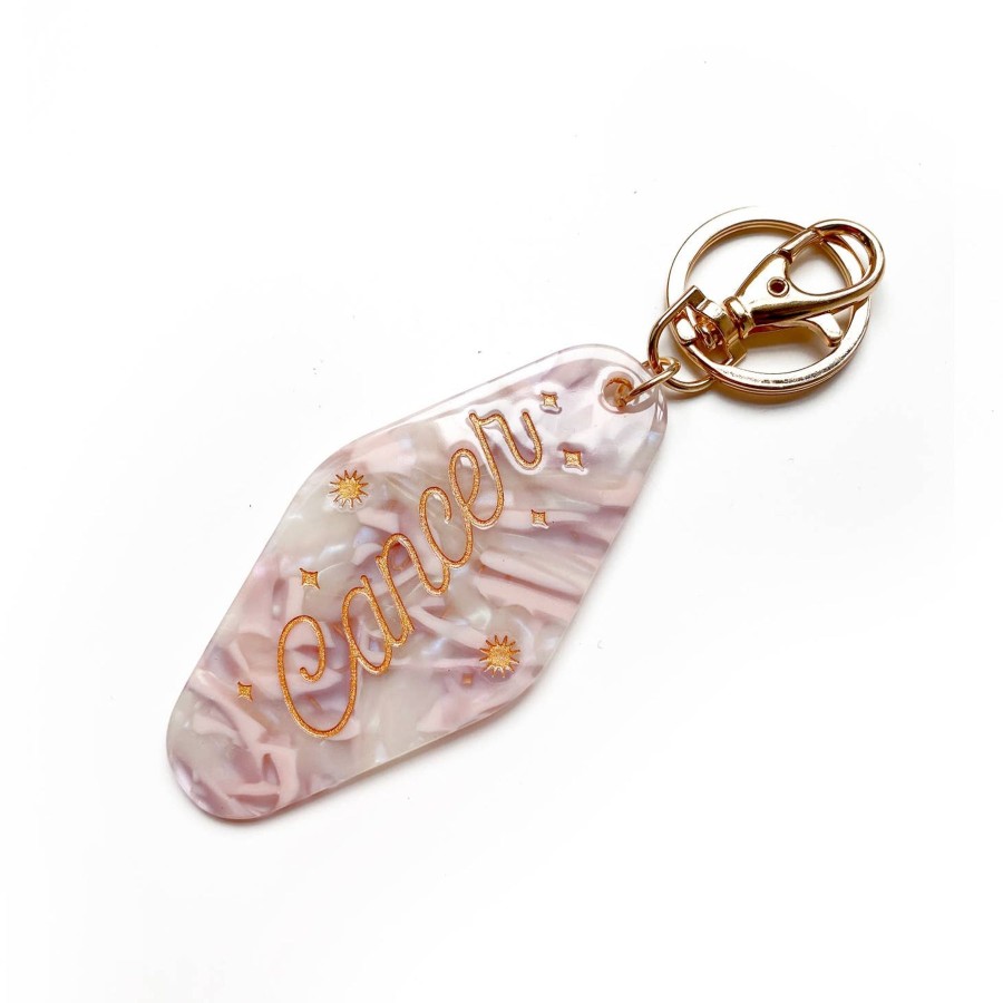 Accessories Elyse Breanne Keychains & Pins | Cancer Horoscope Motel Keychain