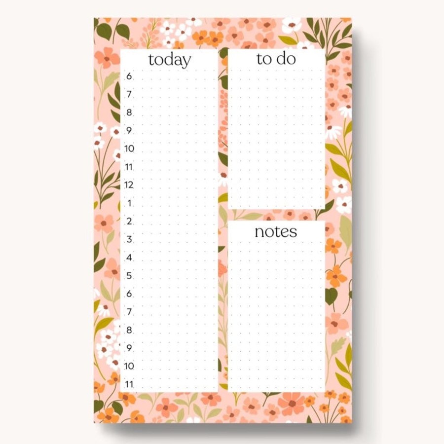 Stationery Elyse Breanne Cards & Paper | Hourly Daily Planner Notepad, 8.5X5.5"