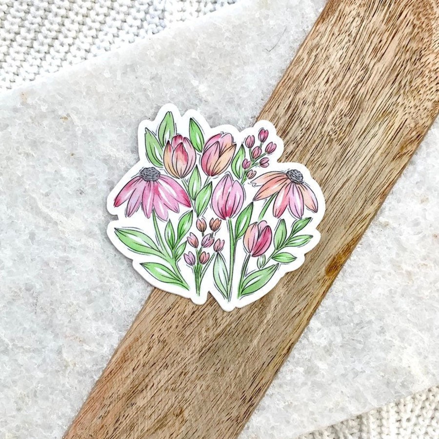 Stickers Elyse Breanne Florals | Waterproof Vinyl Sticker, 3X2.75"