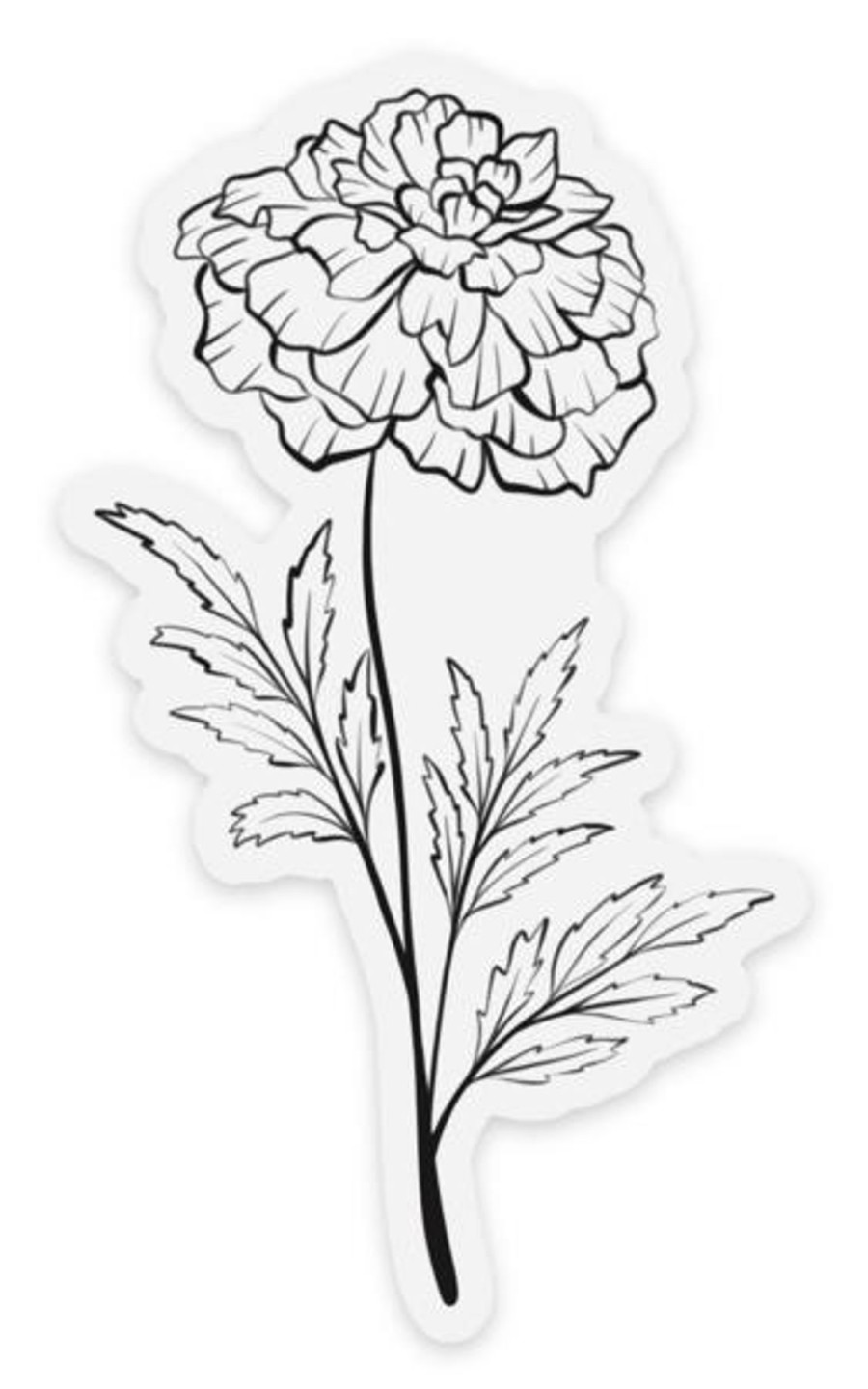 Stickers Elyse Breanne Florals | Clear Waterproof Vinyl Sticker, 2X3.5"