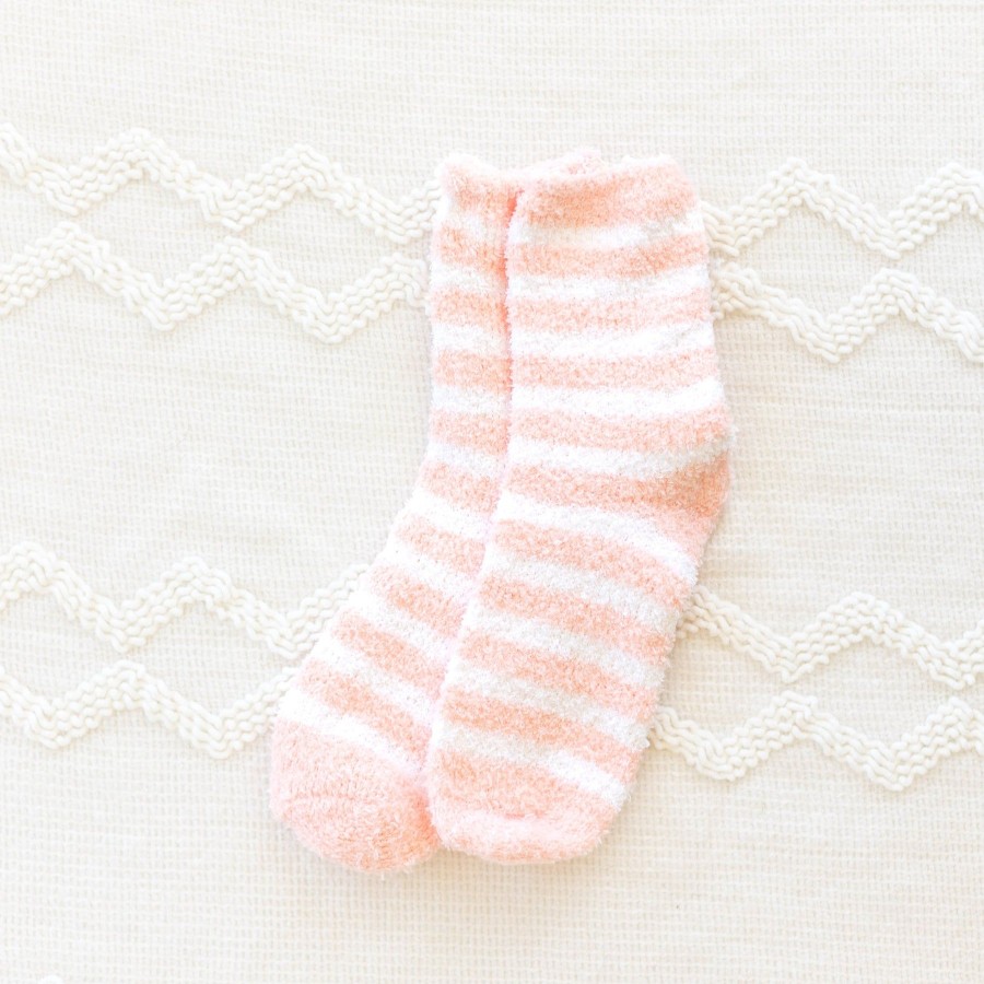 Apparel And Accessories Elyse Breanne | Bubblegum Stripe Socks