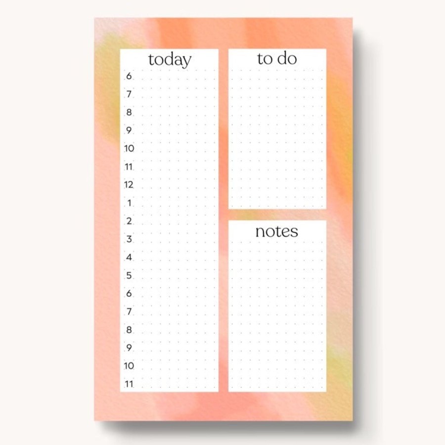 Stationery Elyse Breanne Planners | Hourly Daily Planner Notepad, 8.5X5.5"